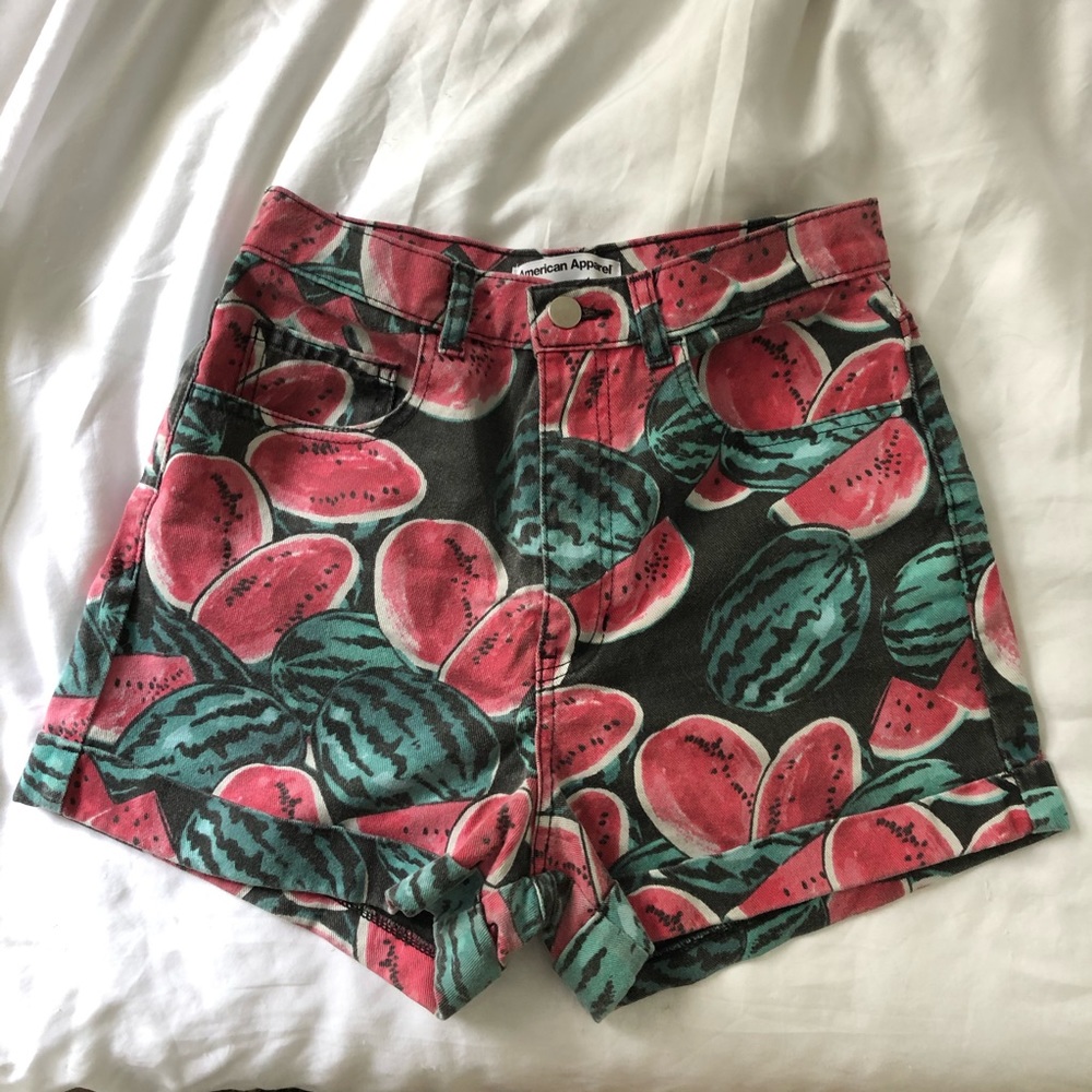 Watermelon American Apparel Shorts